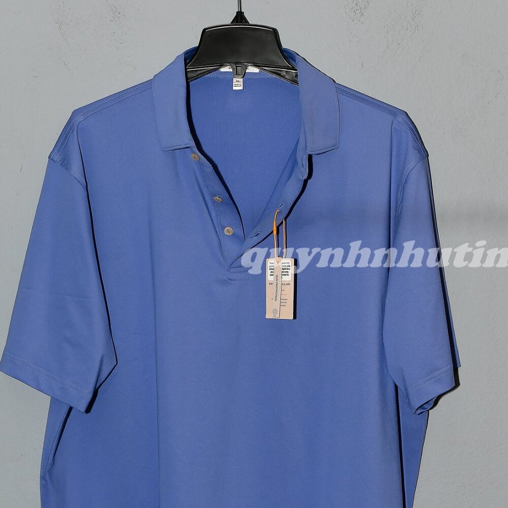 Peter Millar Men's Polo in Periwinkle Blue - Picture 4 of 6